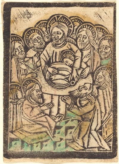 La última cena de Workshop of Master of the Aachen Madonna