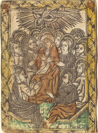 Pentecostés de Workshop of Master of the Borders with