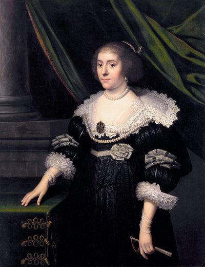 Princesa Amalia de Solms, esposa de Federico Enrique de Orange de Workshop of Michiel van Mierevelt