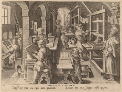 Impresión de libros de Workshop of Philip Galle after Jan van der Straet