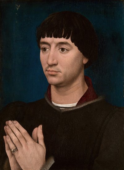 Retrato de Jean Gros, 1460-64 de Workshop of Rogier van der Weyden