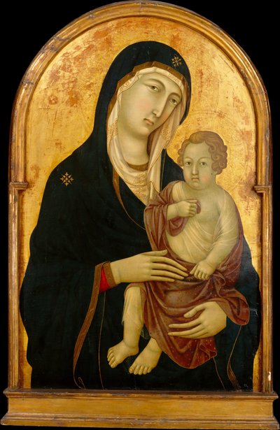 Madonna y Niño de Workshop of Ugolino da Siena