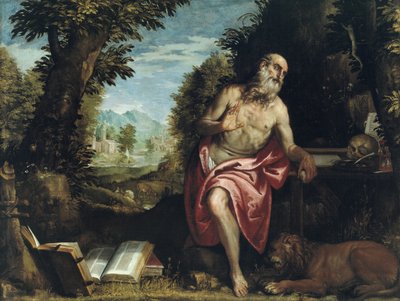 San Jerónimo en el desierto, 1585-1590 de Workshop of Veronese