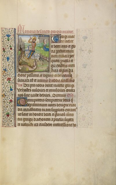 San Jorge y el Dragón de Workshop of Willem Vrelant