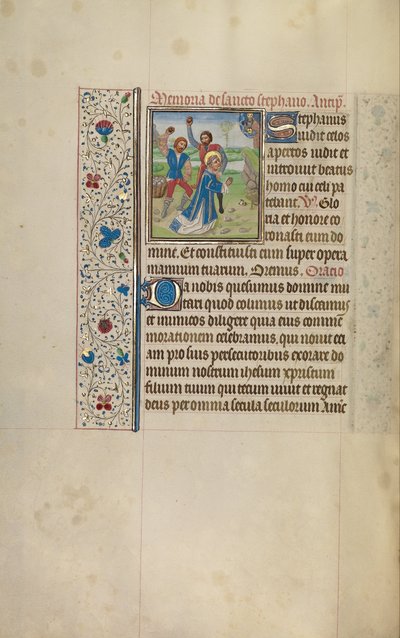 La lapidación de San Esteban de Workshop of Willem Vrelant