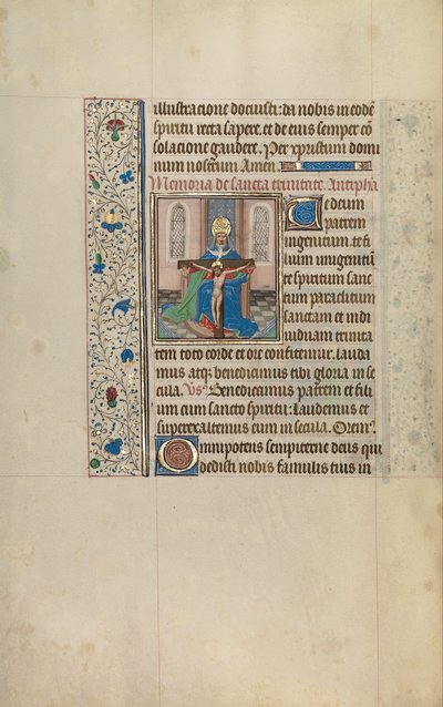 El Trono de la Gracia Trinidad de Workshop of Willem Vrelant
