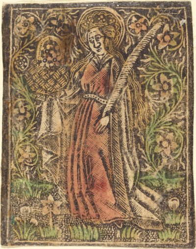 Santa Dorotea, c. 1480 de Workshop of the Master of the