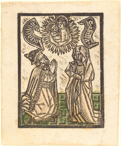 Emperador Octaviano y la Sibila, c. 1480 de Workshop of the Master of the