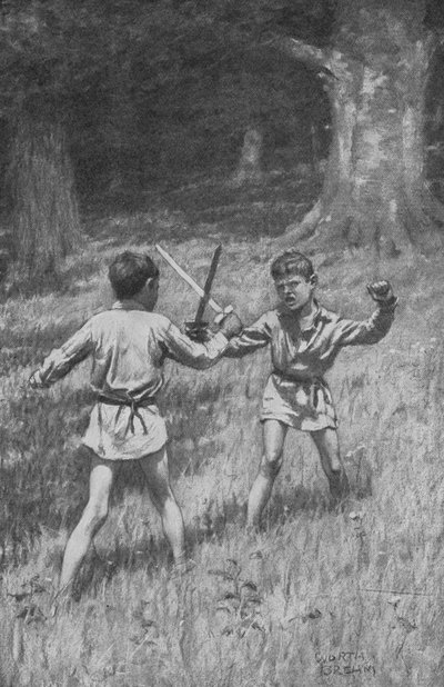 Robin Hood y Guy de Guisborne de Worth Brehm