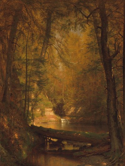 La piscina de truchas, 1870 de Worthington Whittredge