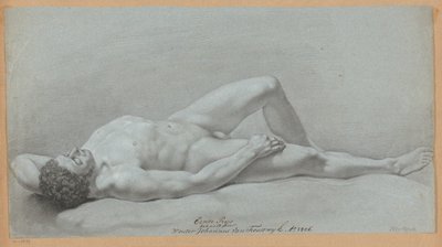 Desnudo masculino recostado (1er premio 1806) de Wouter Johannes van Troostwijk