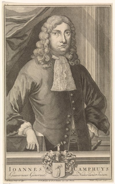 Retrato de Johannes Camphuys, gobernador general de las Indias Orientales Holandesas de Wouter Jongman