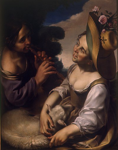 Diversión de los pastores, primera mitad del siglo XVII de Wouter Pietersz. Crabeth the Younger