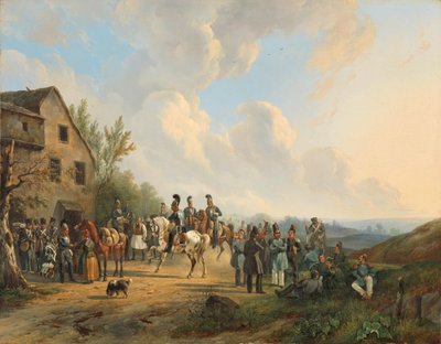 Escena de la campaña de diez días contra la revuelta belga, agosto de 1831 de Wouter  Verschuur