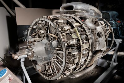 Motor Radial Wright Turbo-Cyclone 18R-3350-TC 972TC18DA2, de 2 filas, 1952 de Wright Aeronautical