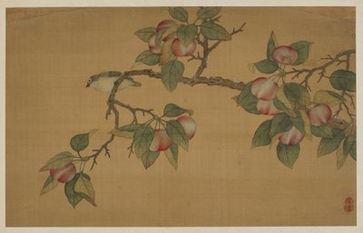 Pájaro y fruta de Wu Zhang