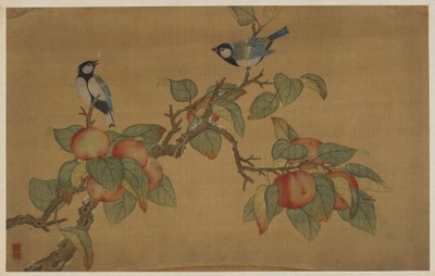 Aves y frutas de Wu Zhang