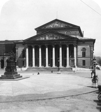 Teatro Nacional, Múnich, Alemania, c1900 de Wurthle and Sons