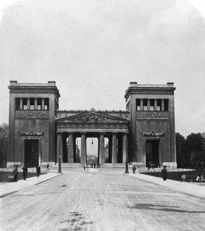 Propileos, Múnich, Alemania, c. 1900 de Wurthle and Sons