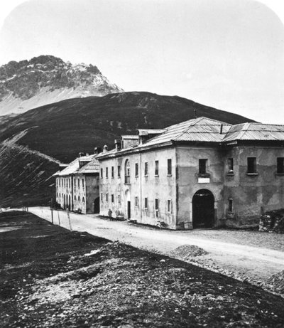 Santa María, en el paso de montaña Umbrail, Tirol de Wurthle and Sons