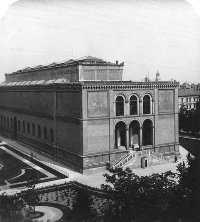 La Neue Pinakothek, Múnich, Alemania, c. 1900 de Wurthle and Sons