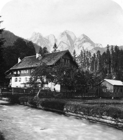 La fragua del herrero en Gosau, Salzkammergut, Austria, c1900s de Wurthle and Sons