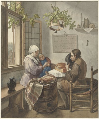 La oración antes de la comida de Wybrand Hendriks