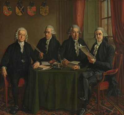 Los cuatro comisarios principales de las obras del puerto de Ámsterdam de Wybrand Hendriks