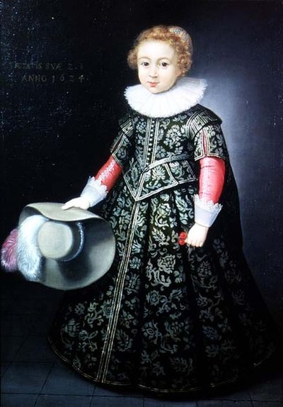 Retrato de un niño pequeño de dos años y medio de Wybrand Simonsz. de Geest