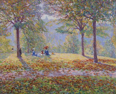 El Picnic (óleo sobre lienzo) de Wynford Dewhurst