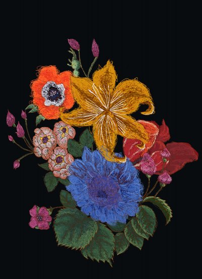 Ramo de flores de colores vivos de XHOZUCAN