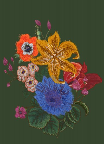 Ramo de flores de colores vivos de XHOZUCAN