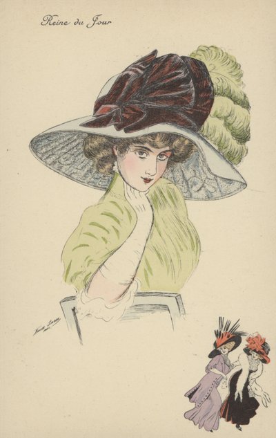 Reina del Día, niña bonita con gran sombrero de Xavier Sager
