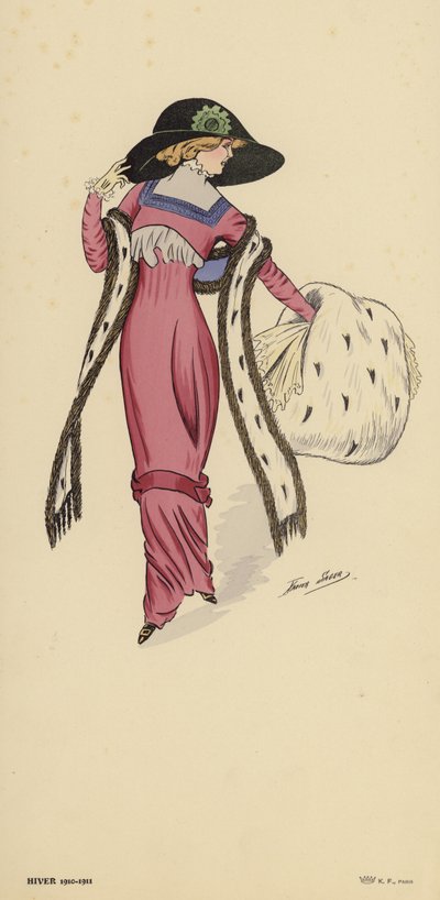Moda de invierno 1910-1911 de Xavier Sager