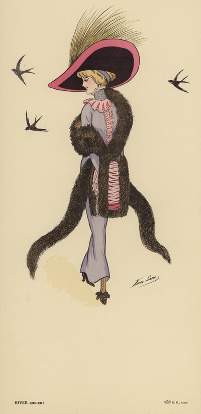 Moda de invierno 1910-1911 de Xavier Sager