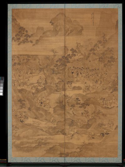 Un incidente en la caza, finales del siglo XVII-principios del XVIII (tinta sobre seda) de Xiang Cheng