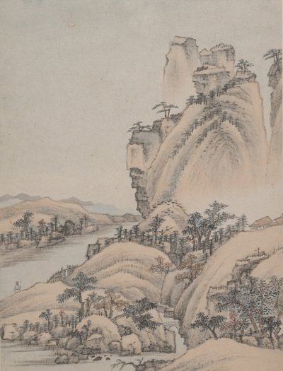 Paisajes, fechado 1668 de Xiao Yuncong