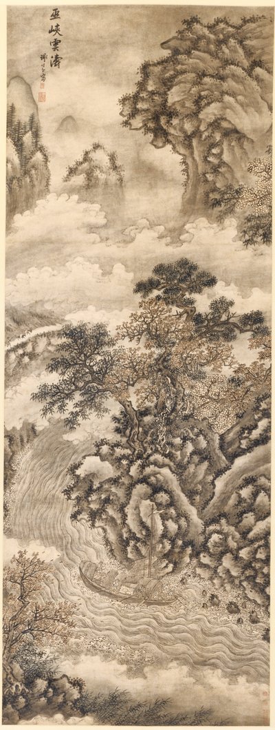 Clouds and Waves at the Wu Gorge de Xie Shichen