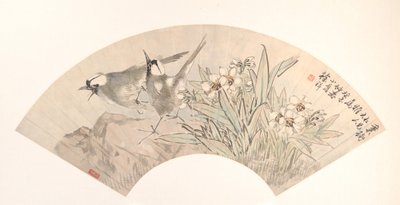 Aves y narcisos, fechado en 1883 de Xu Xiang