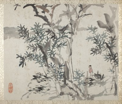 Álbum de paisajes y caligrafía para Liu Songfu de Xugu