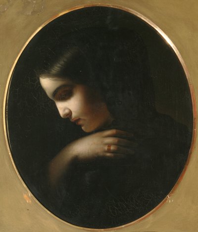 Joven viuda, 1850 de Yakov Fyodorovich Kapkov