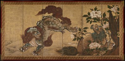 Lions and Tigers in Peony and Bamboo de Yamaguchi Sekkei