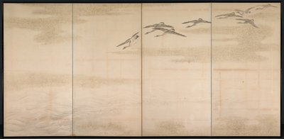 Geese, Reeds and Water de Yamamoto Baiitsu