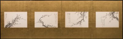 Flores de prunus de Yamamoto Baiitsu