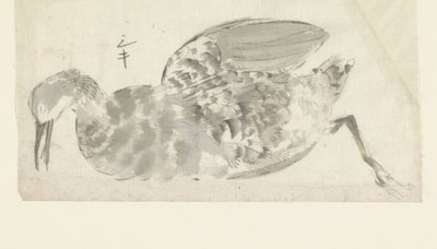 Pájaro de agua muerto de Yamamoto Shinryo Baiitsu (possibly)