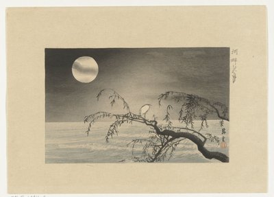 Luna llena sobre el río de Yamamoto Shoun
