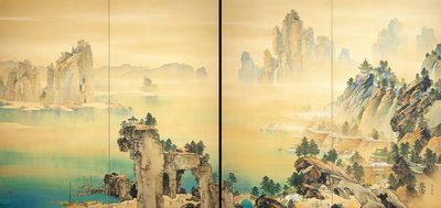 Bon presage - Buen augurio - Shunkyo, Yamamoto (1871-1933) - 1931 - Acuarela sobre seda - Museo de Arte Adachi de Yamamoto Shunkyo