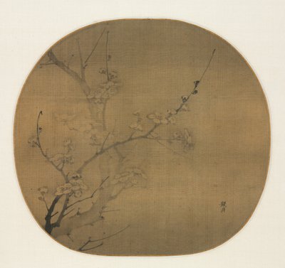 Flores de ciruelo a la luz de la luna, primera mitad del siglo XIV de Yan Hui