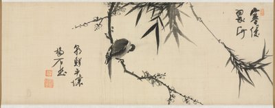 Bird Sleeping on a Plum Tree de Yang Ki hun (Seuk Eun) (Korean