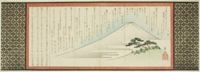 Monte Fuji y Pino de Yashima Gakutei